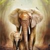 Elephant Motherhood Paint By Number