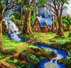 Fantasy House Forest Paint By Number