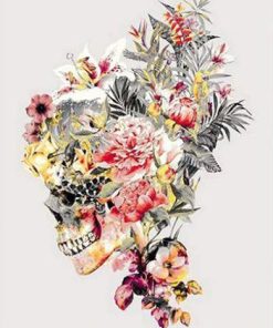 Floral Skull Paint By Number