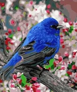 Flower Twig Bird Paint By Number