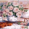 Flowers And Violin Paint By Number