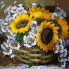 Flowers Basket Paint By Number