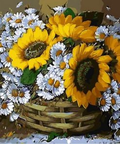 Flowers Basket Paint By Number