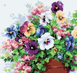 Flowers Pot paint by number