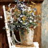 Flowers Vase On Chair Paint By Number