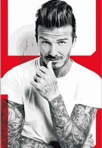 Footballer David Beckham Paint By Number