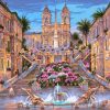 Fountain At Seville Paint By Number