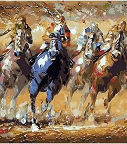 Four Horses Paint By Number