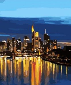 Frankfurt At Night Paint By Number