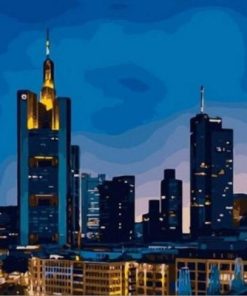Frankfurt Skyscraper Paint By Number
