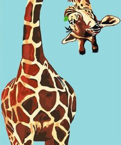 Funny Giraffe paint by numbers