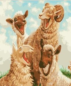Funny Sheep paint by numbers