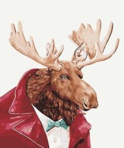 Gentleman Elk Paint By Number