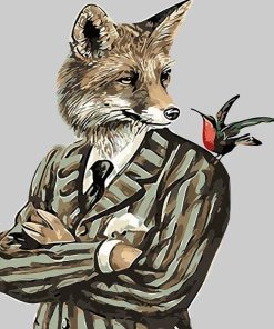 Gentleman Fox paint by numbers
