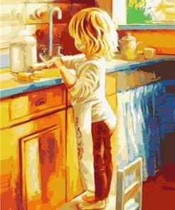 Girls In The Kitchen Paint By Number