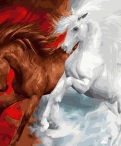 Good Vs Evil Horse Paint By Number