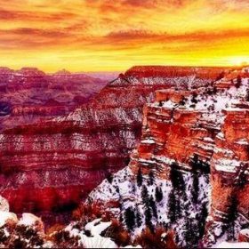 Grand Canyon Winter Paint By Number