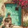Green House Door Paint By Number