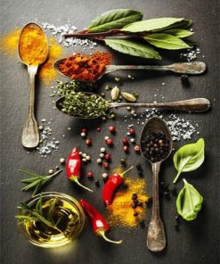 Herbs And Spices Paint By Numbers
