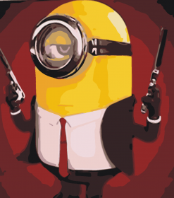 Hitman Minion Paint By Number