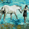 Horse And Girl Paint By Number