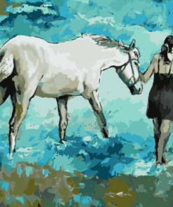 Horse And Girl Paint By Number
