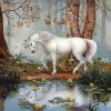 Horse Unicorn Forest Paint By Number