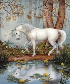 Horse Unicorn Forest Paint By Number