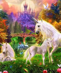 Horse Unicorn In Heaven Paint By Number