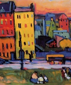 Houses In Munich Wassily Kandinsky Paint By Number