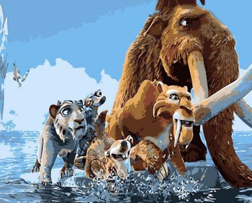 Ice Age Animals Paint By Number