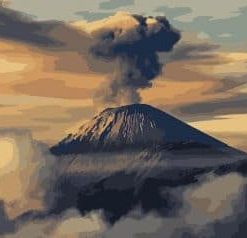Mount Semeru paint by number