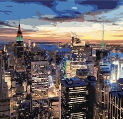 New York Night View Paint By Number