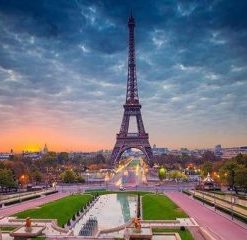 Paris Eiffel Tower Paint By Number