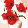 Poppies Vase Paint By Number