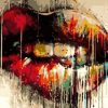 Splatter Lips Paint By Number