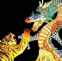 Tiger And Dragon Paint By Number