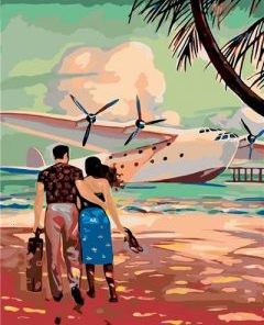 Travel By Seaplane Paint By Number