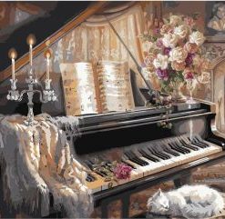 Vintage Piano Paint By Number