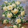 White Roses Paint By Number