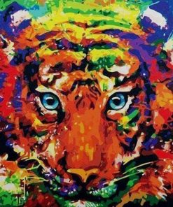Colorful Tiger Paint By Numbers