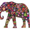 Floral Elephant Paint By Number