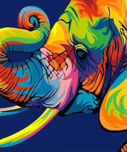 Abstract Elephant Paint By Number