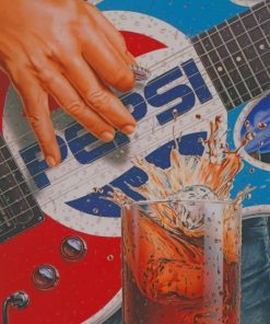 Pepsi Guitar paint by numbers
