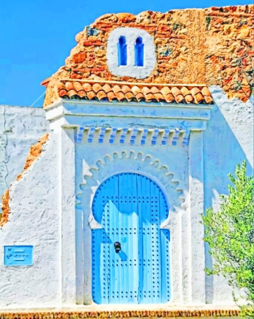 Moroccan Traditional Door paint by numbers