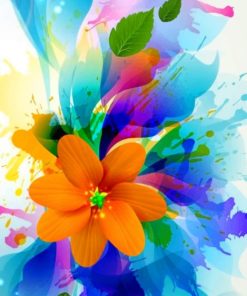 Colorful Flower Paint by numbers