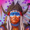 Native American Man paint by numbers