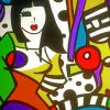 Colorful Abstract Woman paint by numbers