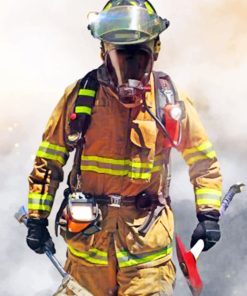 Firefighter paint by numbers