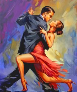 Tango Dancers Art paint by number